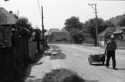 Bygatan i Márefalva, Székelyföld.